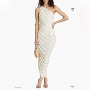 Norma Kamali
Diana Ruched One-Shoulder Gown size Small NWT